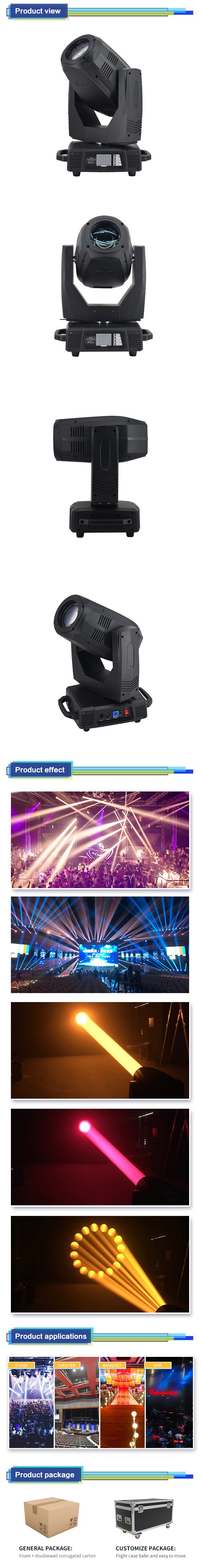 350W 3in1 Beam Spot Wash Moving Head Projectors for DJ