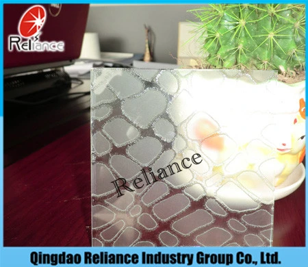 5mm Acid Etched Glass/Pattern Glass/ Deep Acid Etched Glass