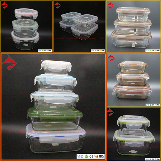 Food Storage Usable Heat-Resistant Borosilicate Glass Made Vacuum Container with Pump