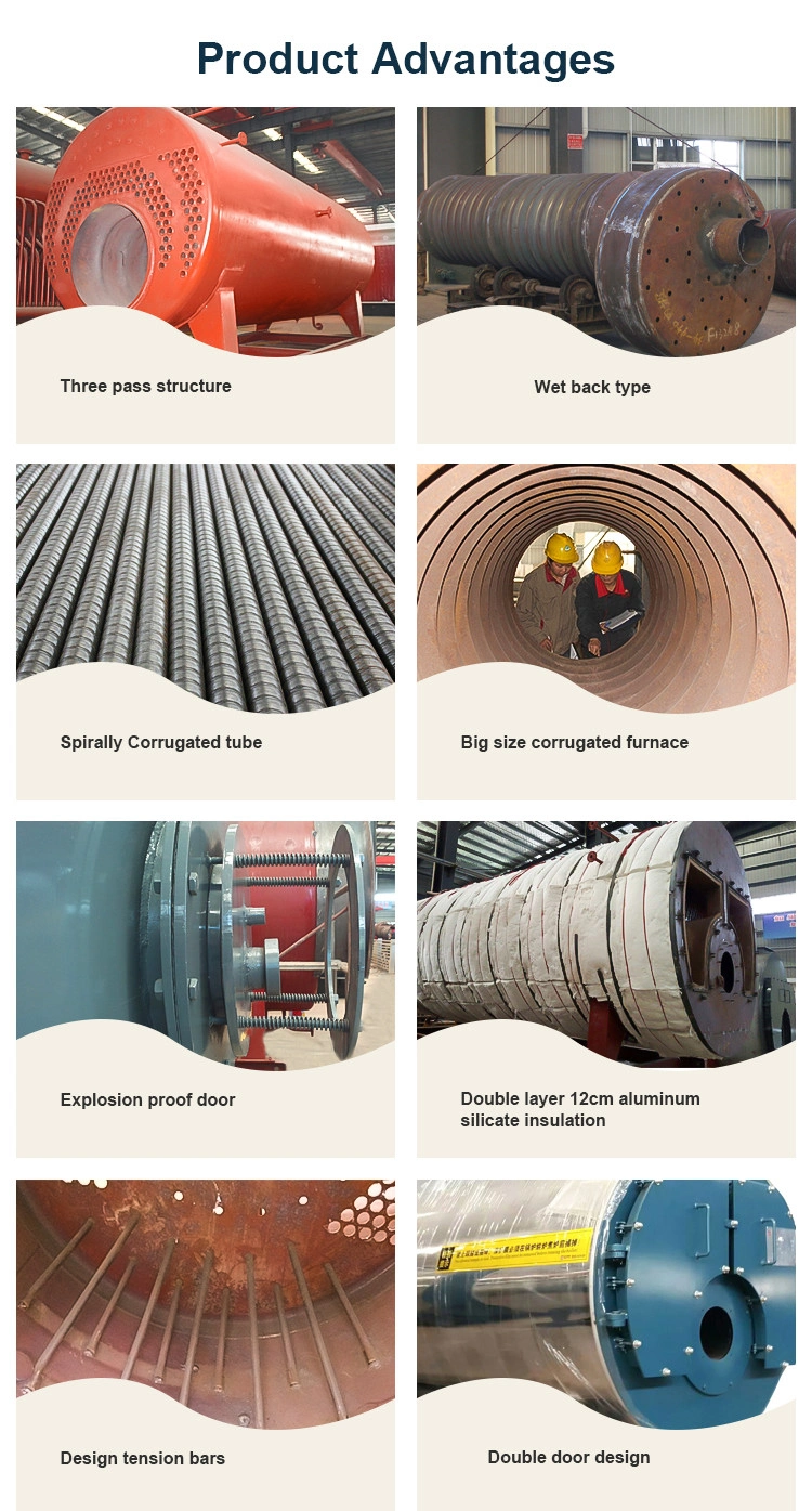 Cost of 3 Bar Gas Package Steam Boiler for Ivar Industry
