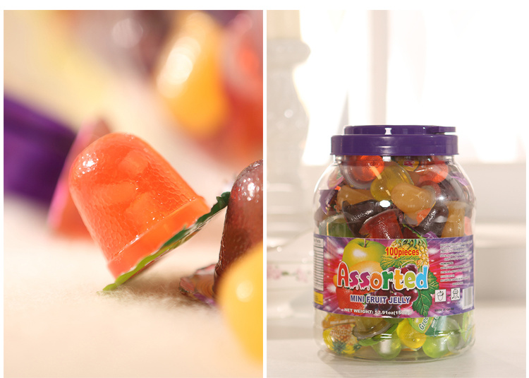 100PCS Round Jar Assorted Mini Jar Fruit Jelly