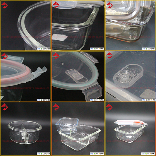 Food Storage Usable Heat-Resistant Borosilicate Glass Made Vacuum Container with Pump