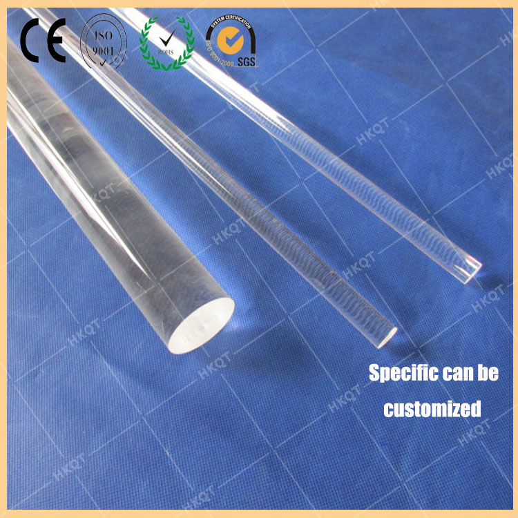 Transparent 9mm Monocrystal Test Quartz Rod Clear Fused Quartz Glass Rod and Transparent Quartz Rod