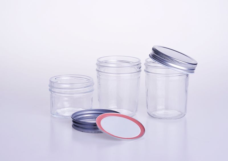 125ml Clear Glass Mason Jar Glass Jam Jar Glass Caviar Jar with Leakproof Cap