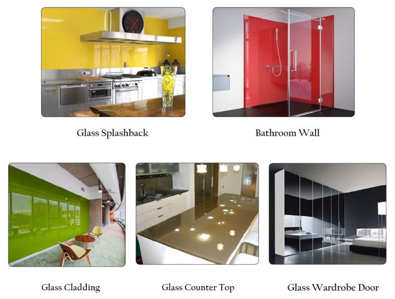 Back Painted Glass for Wall Claddings, Splashbacks and Furniture