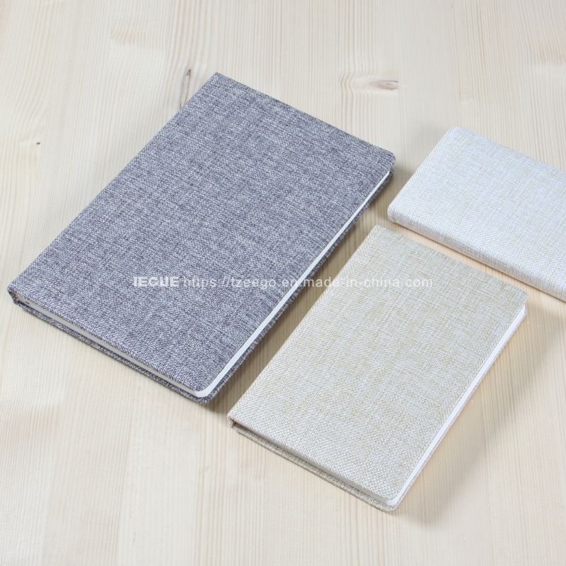 Wholesale Canvas Custom Logo Notebook Gold Emboss Custom Printing Linen Planner Cloth Cover Note Book