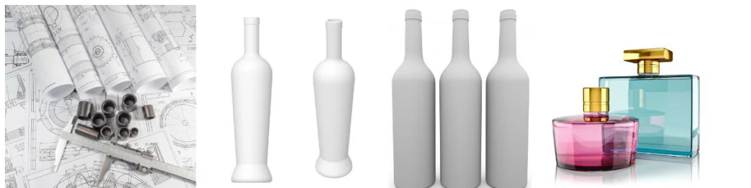 Customized Glass Bottle/Glass Rum Bottle/ Rum Glass Bottle/Flask Glass Bottle