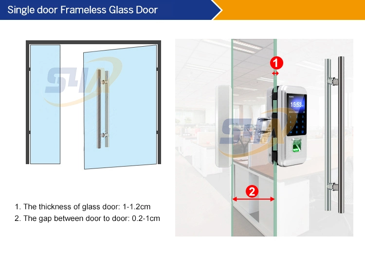 Biometric Fingerprint Glass Door Locks for Framed Glass Door