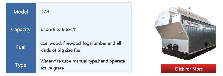 Dzl4-1.25-Aii 4 Ton 1.25MPa Coal Powered Steam Boiler