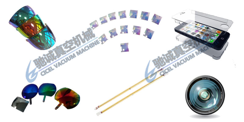Sun Glasses Optical Coating Machine Can Coat Blue, Gold and Multi Color, Chamber Size Diameter 600mm-1800mm