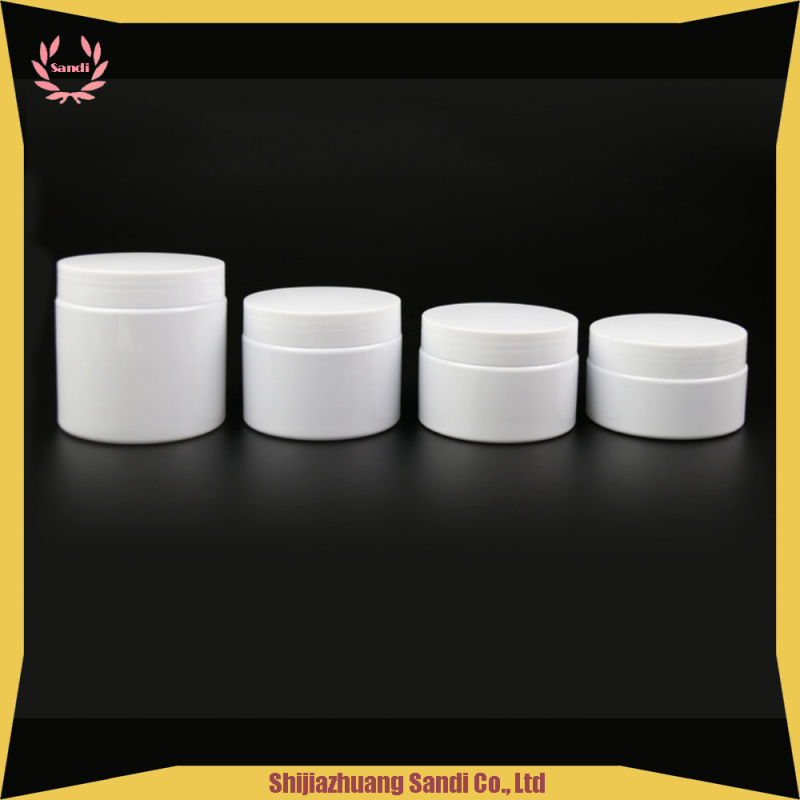 30ml to 250ml White Package Pet Jar-Cosmetic White Jar-Plastic Pet White Cream Jar