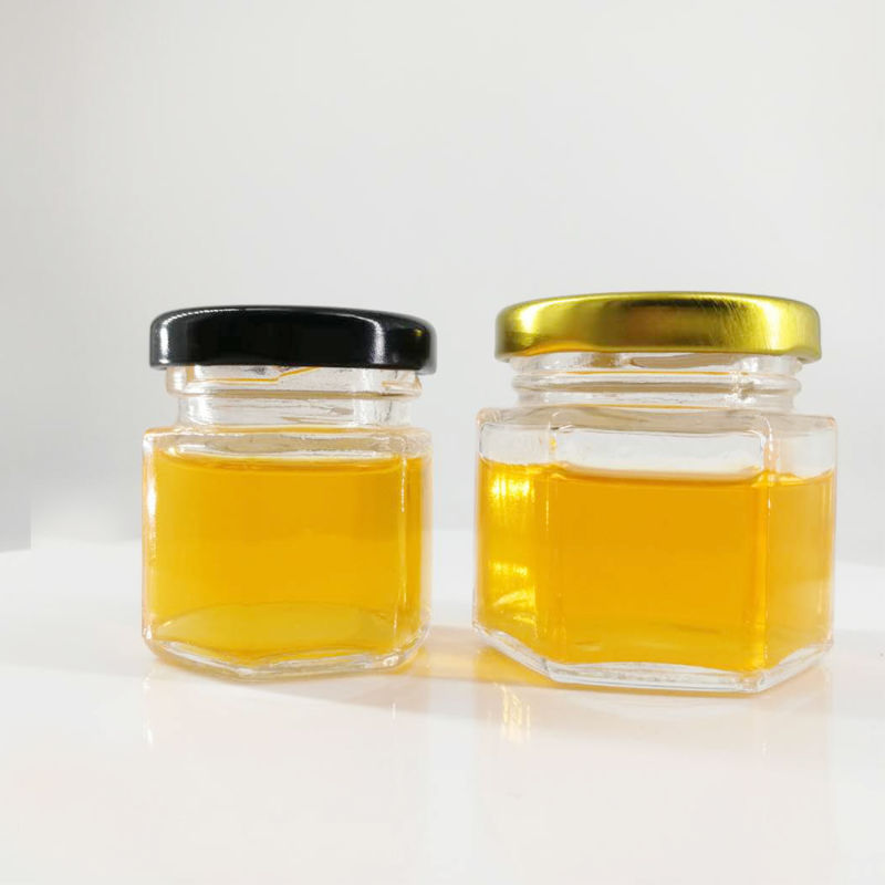 Small 2 Oz Jelly Jar 60ml Jam Jar Honey Jar Glass Jar with Screw Metal Lids