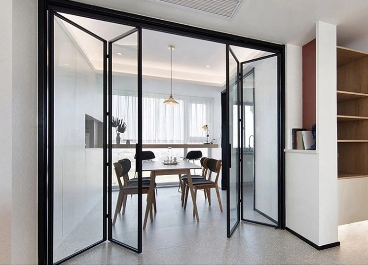 Modern Bi-Folding Door Tempered Glass Door