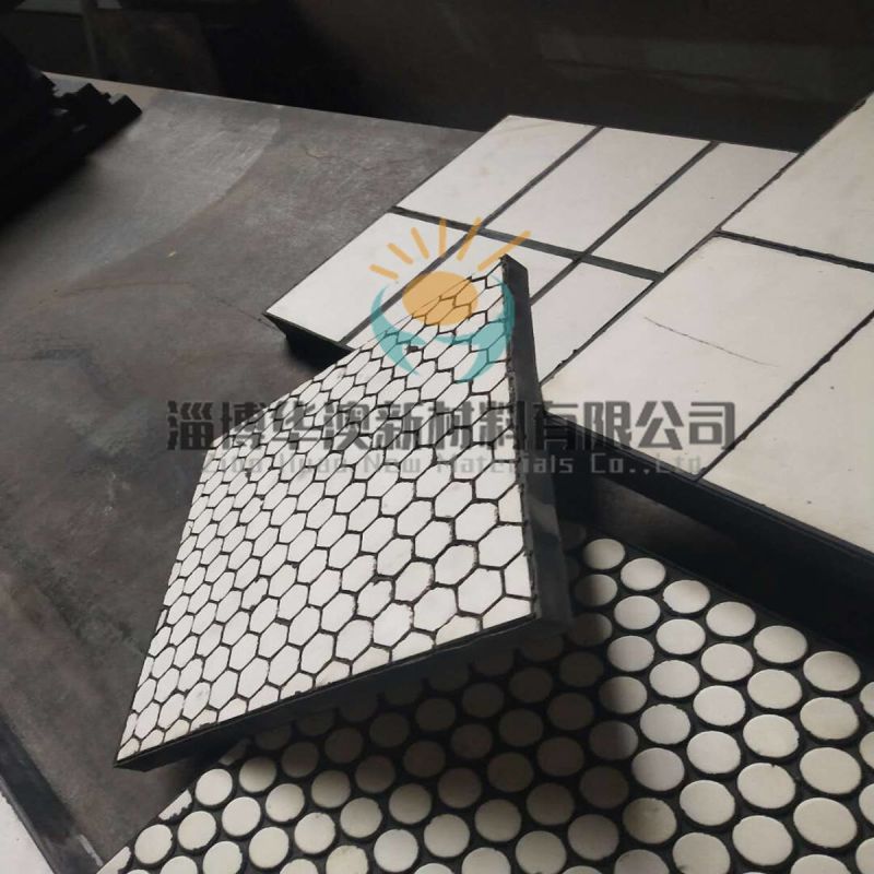 Alumina Ceramic Lining Wear Resistant Ceramic and Rubber Composite Lining Panel