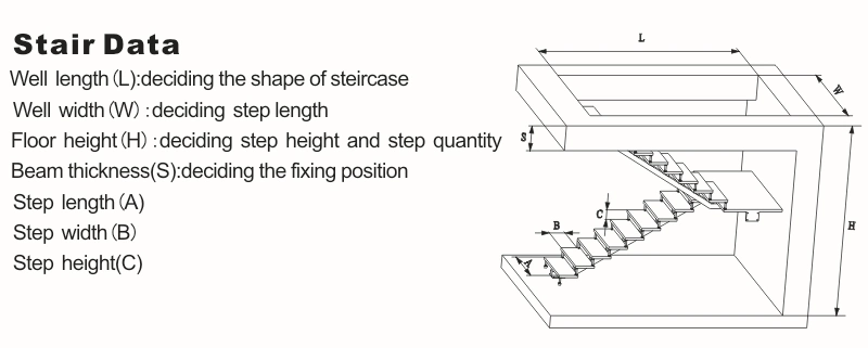 Kundenspezifisch Schwimmende Treppe Kosten Glas Holz Profil Gerade Treppe