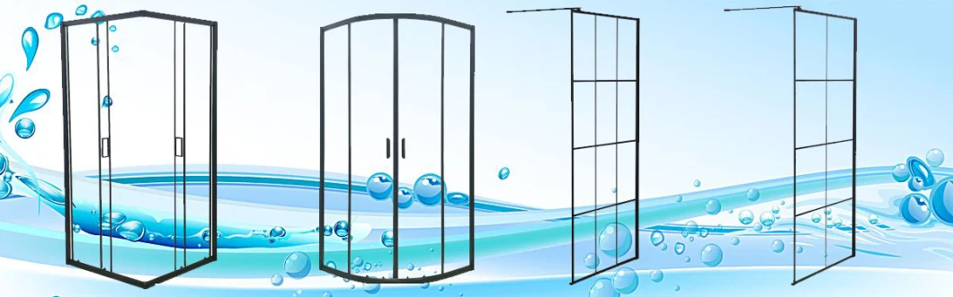 Sliding Door Tempered Glass Shower Cubicles Enclosure