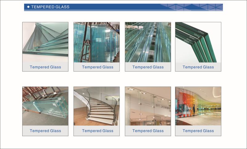 6mm, 8mm, 10mm, 12mm, 15mm, 19mm Clear Colored Tinted Float Glass/Reflective Glass/Tempered Glass/Laminated Glass/Patterned Glass/Low E Insulated Glass