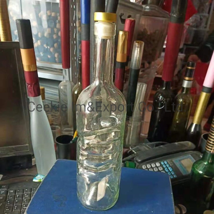 750ml God Finger Wine Bottle Glass Vodka Bottle Long Neck