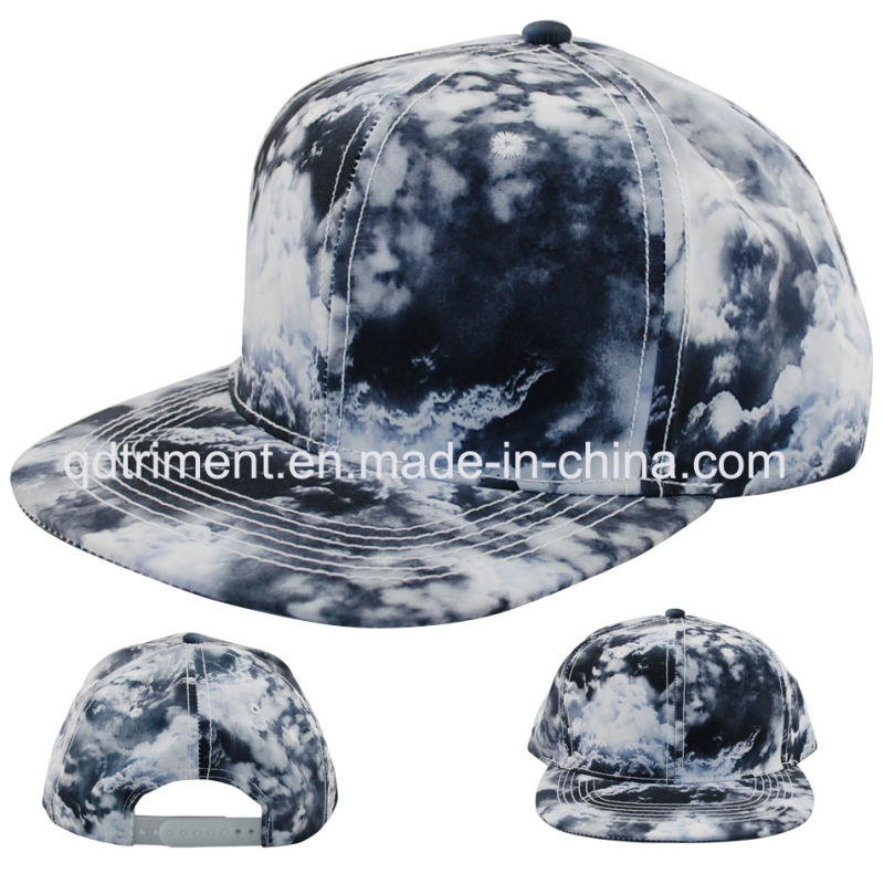 Custom Screen Print Flat Bill Snapback Camper Cap (TMFL9214)