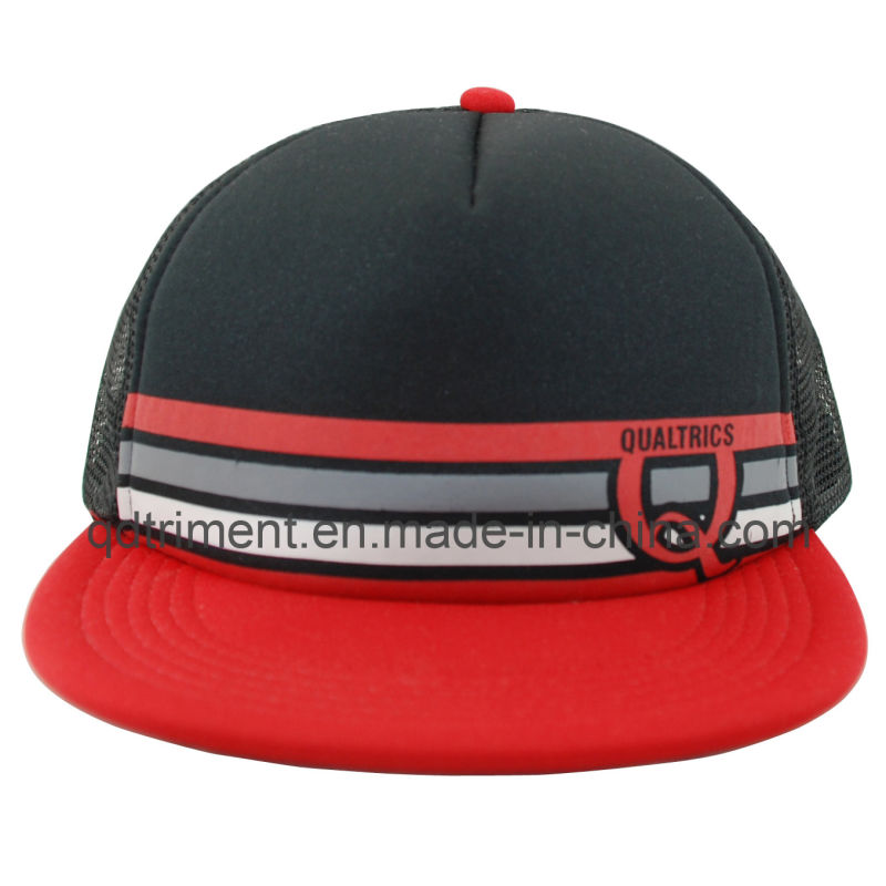 Custom Screen Print Flat Bill Snapback Camper Cap (TMFL9214)