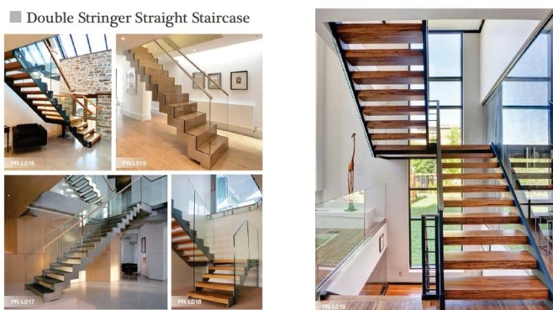 Prima Competitive Price Staircase Design for House Interior Straight Stairs
