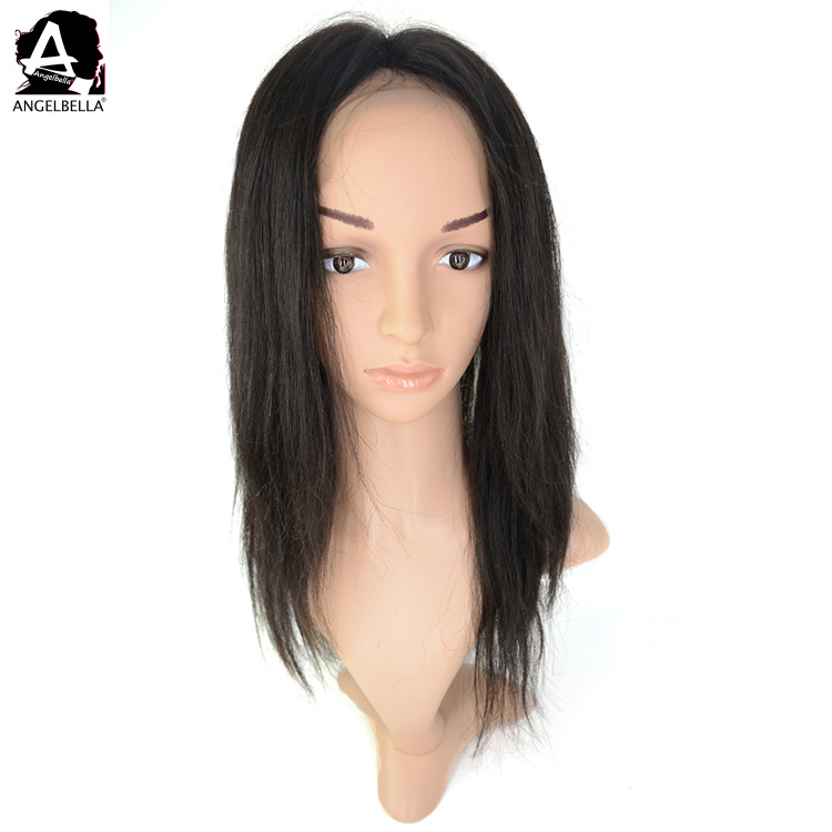 Angelbella 360 Lace Frontal Silk Straight Full Density Best Virgin Human Hair Round Lace Frontal