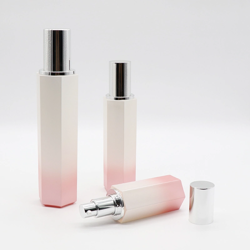 Luxury Pink Ceramic Glass Lotion Bottles Customized Glass Cream Jars Cosmetic Packaging Container Set