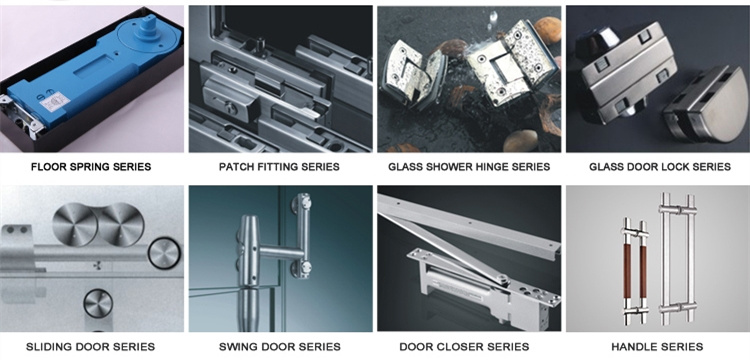 Stainless Steel Security Tempered Glass Sliding Door Lock Handle