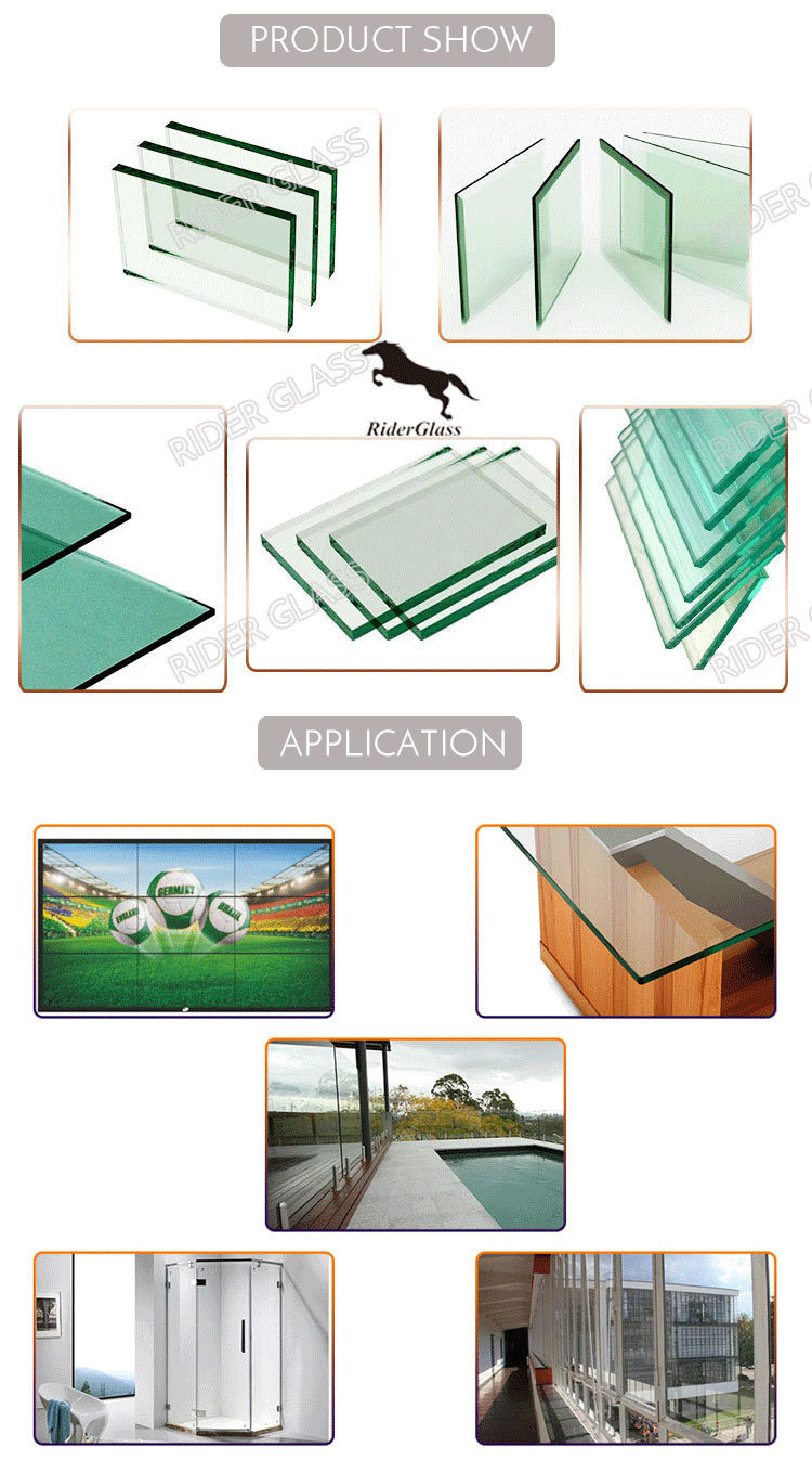 Rider Shower Doors Glass (Patterned Glass/Tempered Glass/Acid-etched Glass/Laminated Glass)