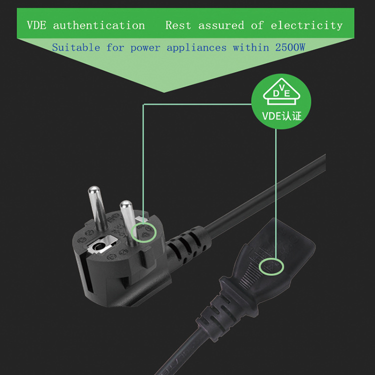 Whole Sale AC Power Cord with European VDE Certification