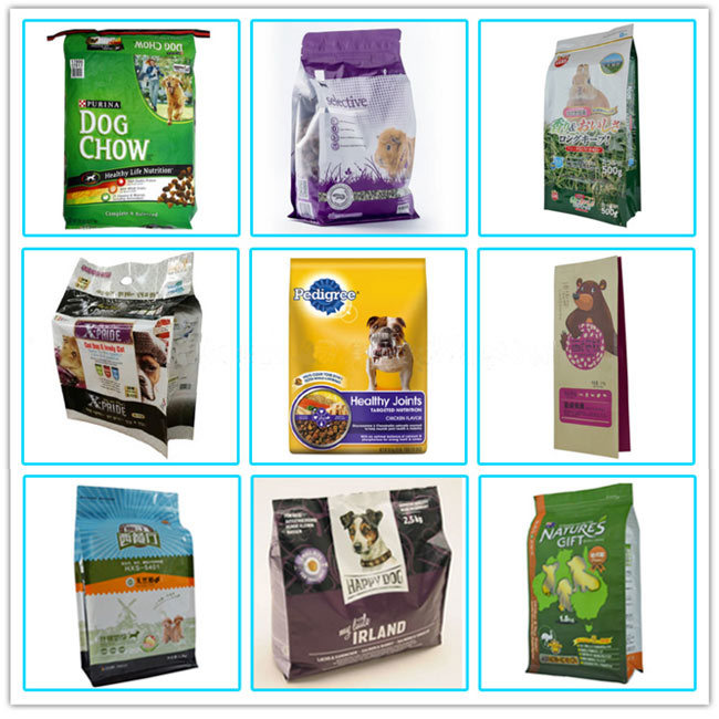 Custom Plastic Foil Pet Dog Food Package Bag with Front Window