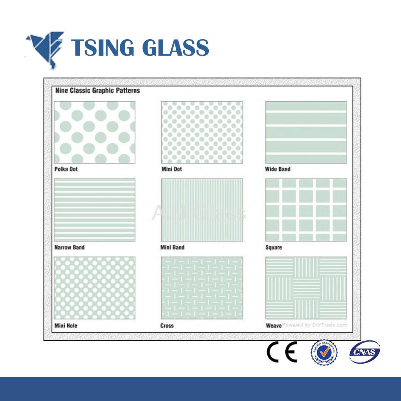 Ultra Clear Tempered Glass Toughened Glass with Silk-Screen Printing