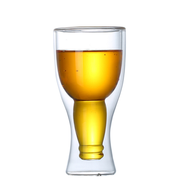 Beer Glass Double Wall Beer Glass Cup Pyrex Beer Glass Wine Glass Cup