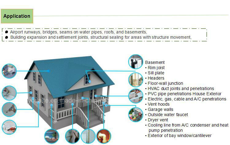 Modified Silicone Sealant For Construction Joints of Concrete/Wood/Metal/Glass