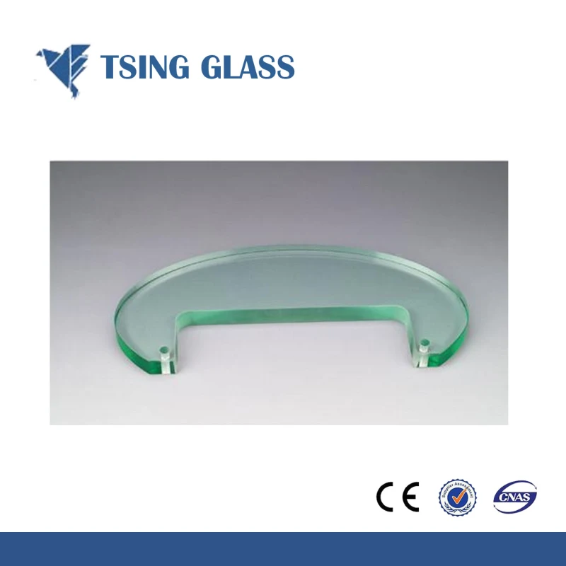 8mm Clear Tempered / Laminated Glass / Customized Shape Glass