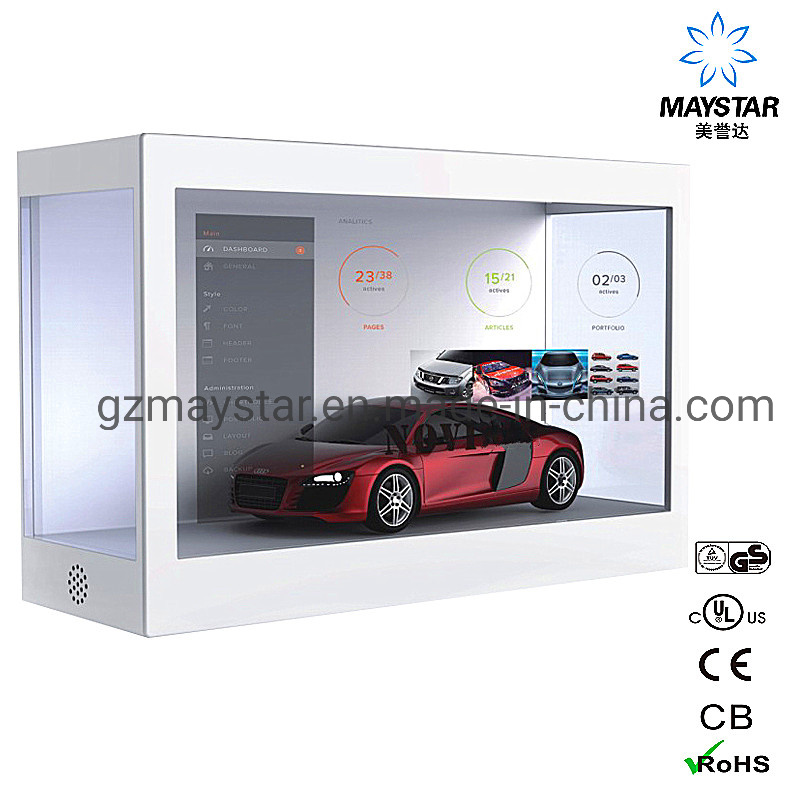 Custom 15 ~ 100 Inch Transparent Touch Screen Monitor Display Transparent LCD Display Box