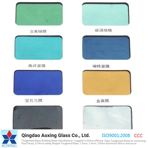 Color/Clear Float/Tempered/Toughened Reflective Glass with Certification