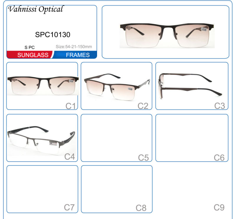 2020 Hot Sales Ukraine Market Half Stainless Steel Sun Glasses Reading Glasses for Women and Men