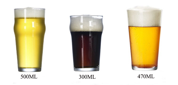 Customized Beer Glass Cup British Pilsner Beer Glass Pint Glass Printing Beer Cup