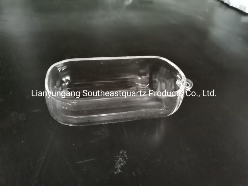 Heat Resistance Fused Silica Glass Boat for Semiconductor