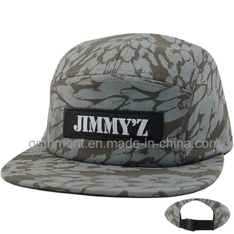 Custom Screen Print Flat Bill Snapback Camper Cap (TMFL9214)