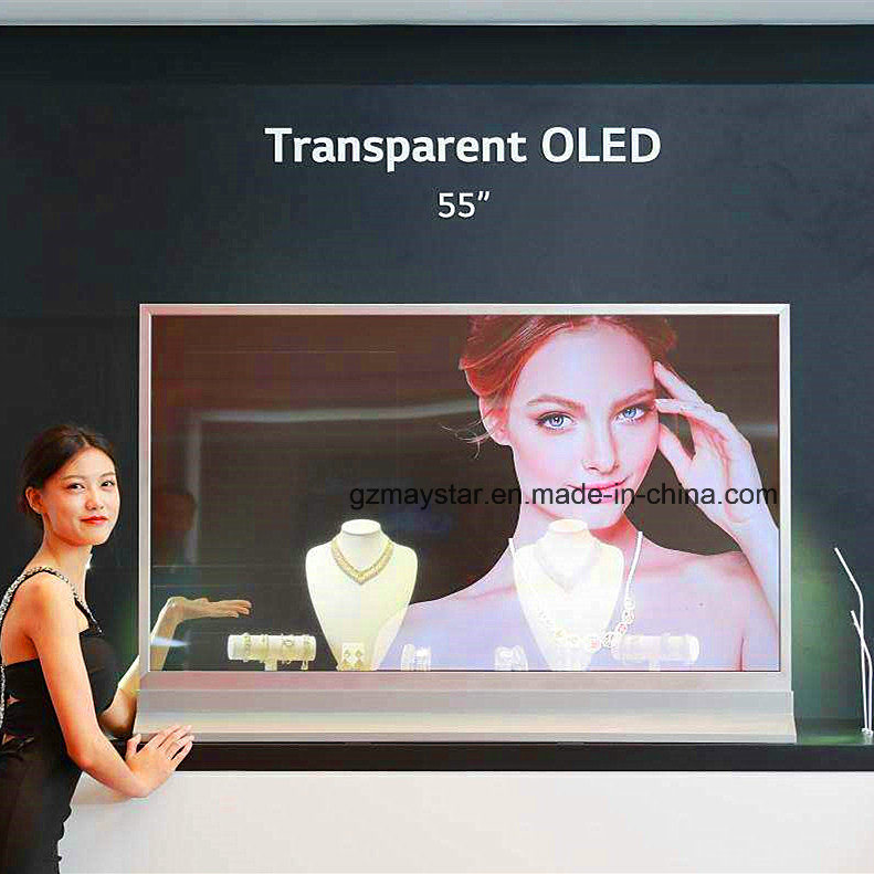 Maystar Samsung 55 OLED Transparent Display Large Big Size Translucent OLED Monitor Transparent OLED Display Screen for Advertising
