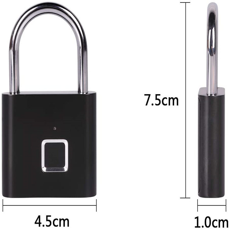 Fingerprint Padlock, Fingerprint Smart Lock Waterproof Keyless