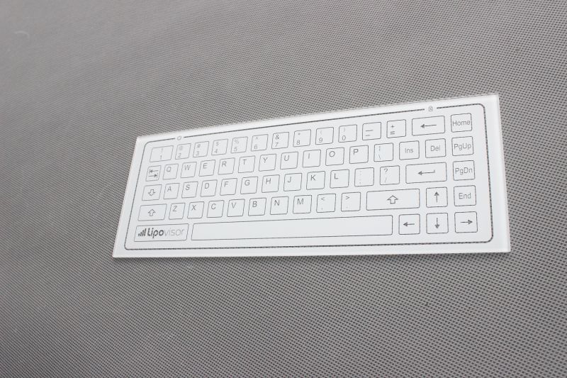 Factory Price 1mm Ultra Thin Anti-Fingerprint Keyboard Glass Panel