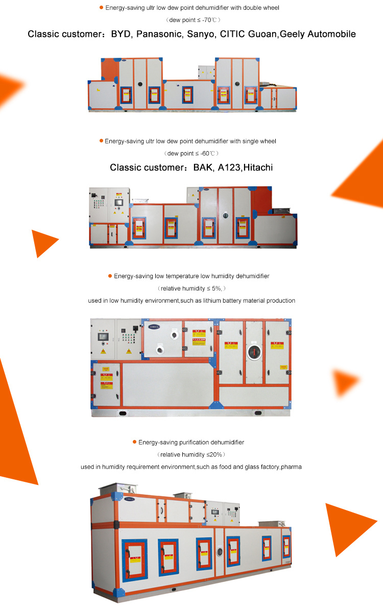 Professional Ultra Low Dew Point Industrial Air Dehumidifier for Lithium Battery Lab for Lithium Battery Lab