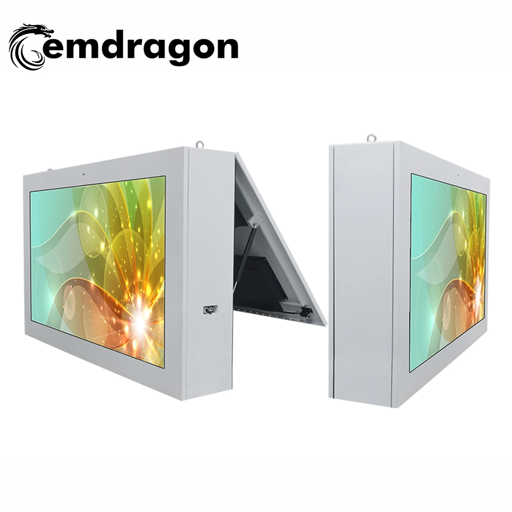 43inch Outdoor Digital Signage with Anti-Reflective Glass - 2500CD/M2 High Brightness - IP66 Dust& Waterproof LCD Display Advertising Screen
