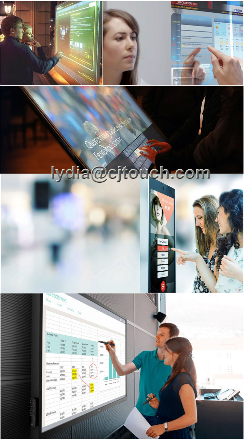 Cjtouch 70 Inch USB Pcap Capacitive Touch Screen Glass Film Overlay