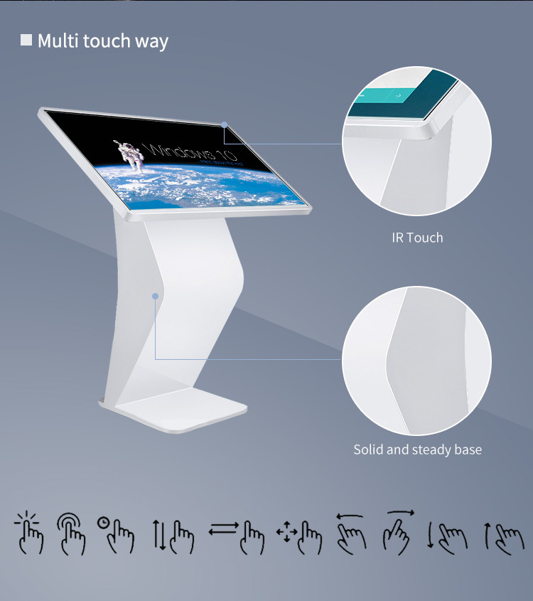 Multi-Touch Screen Totem Advertising Kiosk with Windows System