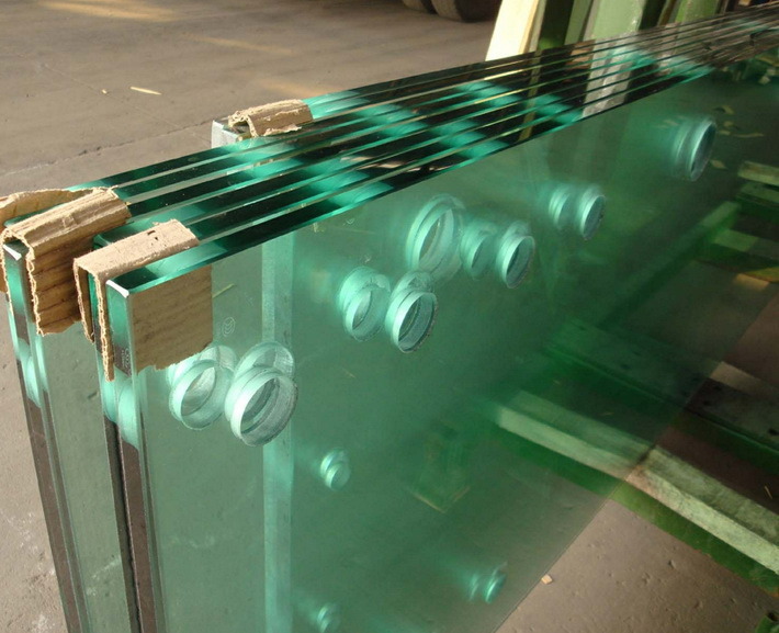 Toughened Glass with Beveled Edges / Holes