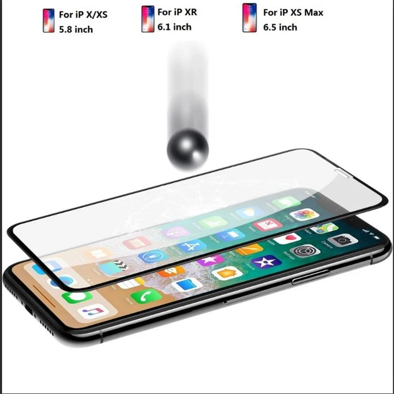 Curved Tempered Glass Screen Protector for iPhone Series, Anti-Scratch Anti-Fingerprint, 3dtouch Compatible 9h 5D Curved Mobile Phone Toughened Glass Film
